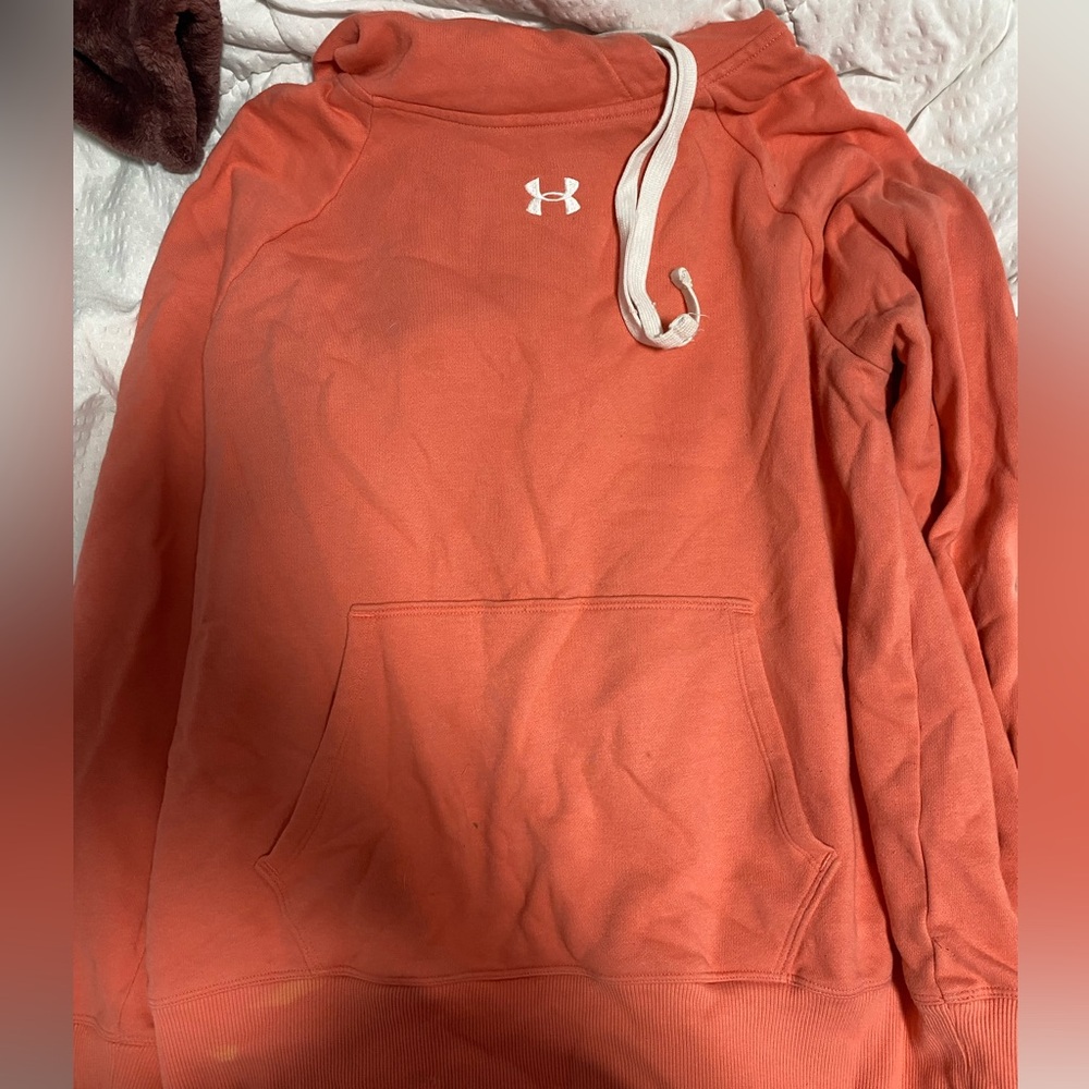 Under Armour peachy pink hoodie ￼